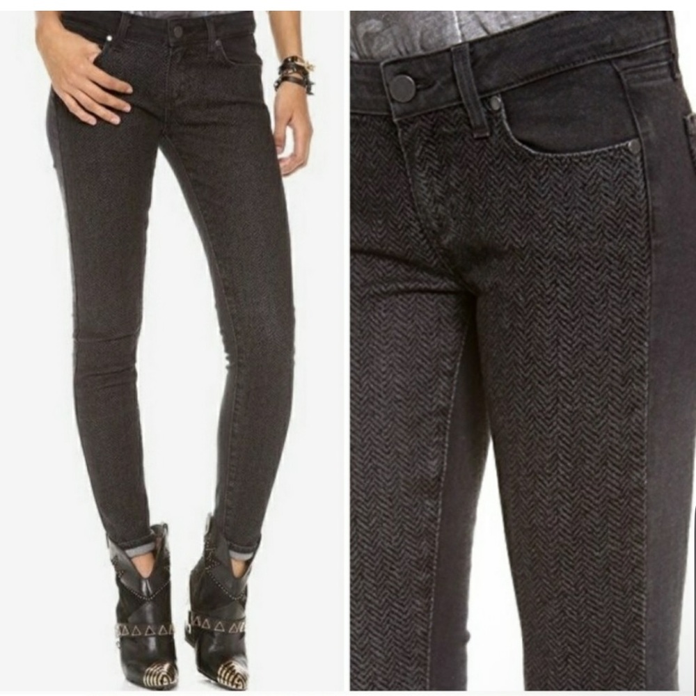 Paige Emily Ultra Skinny Black Denim Jeans
